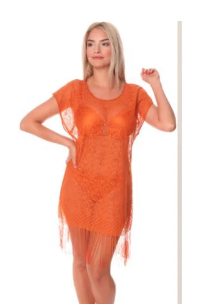 Oranžové plážové dámské šaty Jolidon