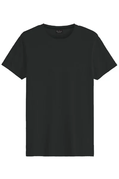 Pohodlné pánské modalové tričko s kulatým výstřihem John Frank