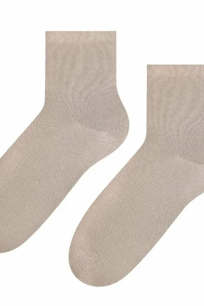 Dámské bavlněné ponožky s plochým švem Steven