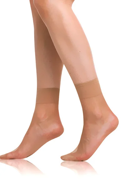 Dámské silonkové matné ponožky 2 páry DIE PASST SOCKS E327 - BELLINDA - almond