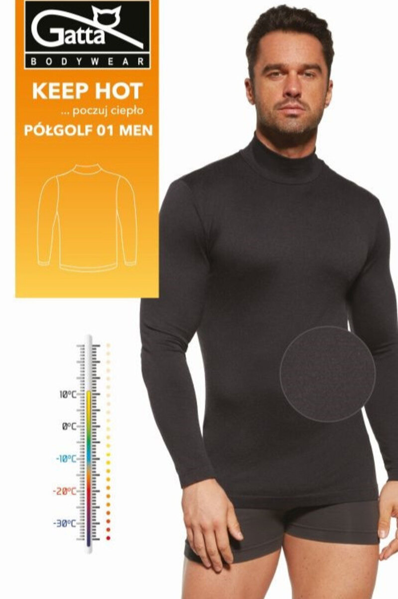 Černý dámský rolák GATTA BODYWEAR, NERO 01 XL i170_0043080S4633D