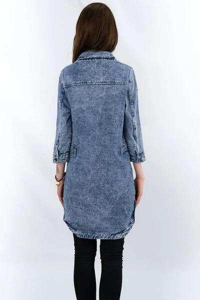 Volná dámská džínová bundapřehoz přes oblečení YL169 Re-Dress