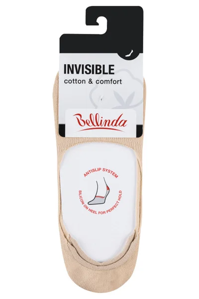 Dámské neviditelné ponožky vhodné do sneaker bot INVISIBLE SOCKS - BELLINDA - béžová