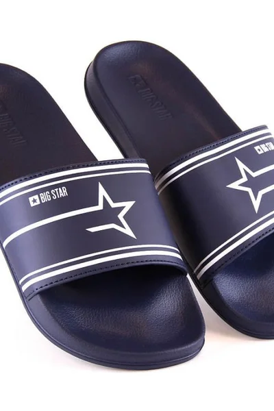 Tmavě modré gumové pantofle Big Star