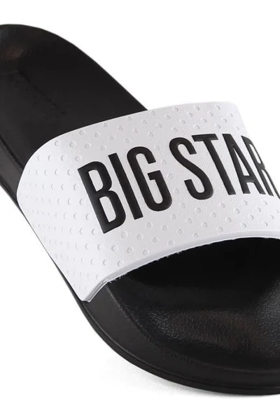 Černo-bílé pánské gumové pantofle Big Star