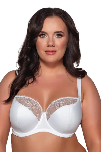 Částečně vyztužená dámská podprsenka plus size Ava