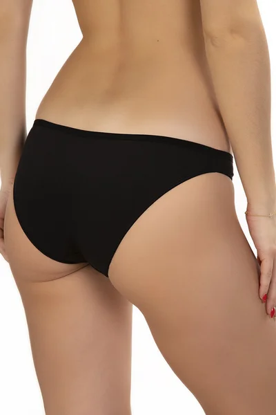 Bílo-černé spodní kalhotky mini bikiny Lama L-122MB-26