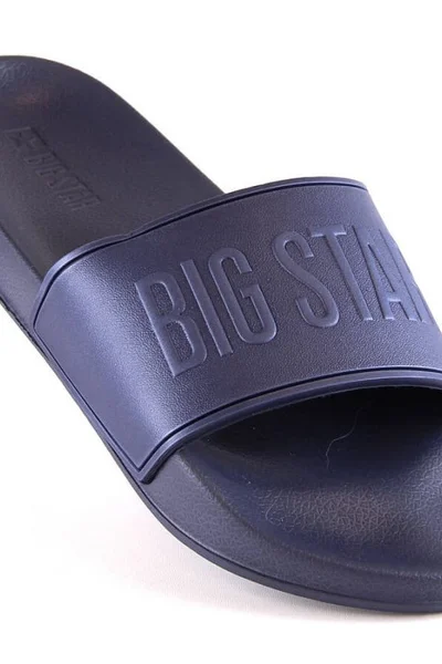 Modré gumové pantofle s logem Big Star