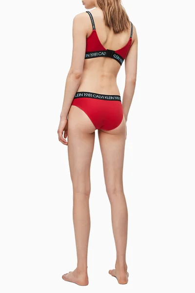 Červená push-up podprsenka Clavin Klein 5441-3YQ