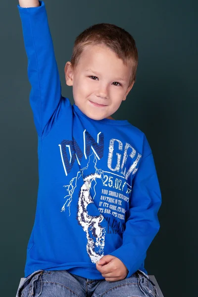 Chlapecké modré tričko s lebkou FPrice