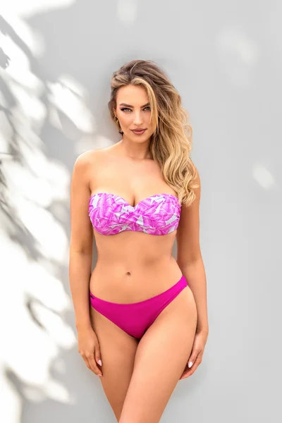 Fialové dámské bikiny s push-up efektem Etna