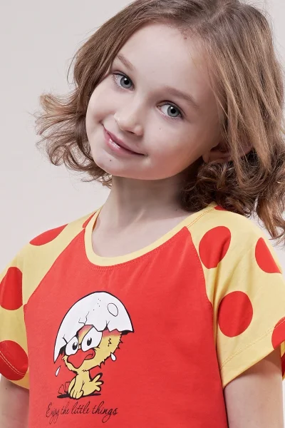 Dětská noční košilka s krátkým rukávem Malé kuře Vienetta Secret