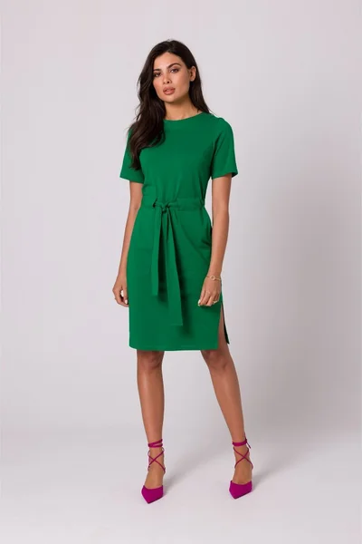 Pouzdrové dámské šaty v zelené barvě BE