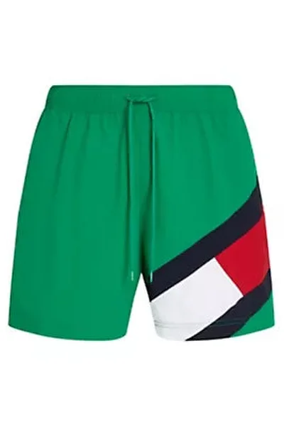 Zelené pánské koupací šortky Tommy Hilfiger