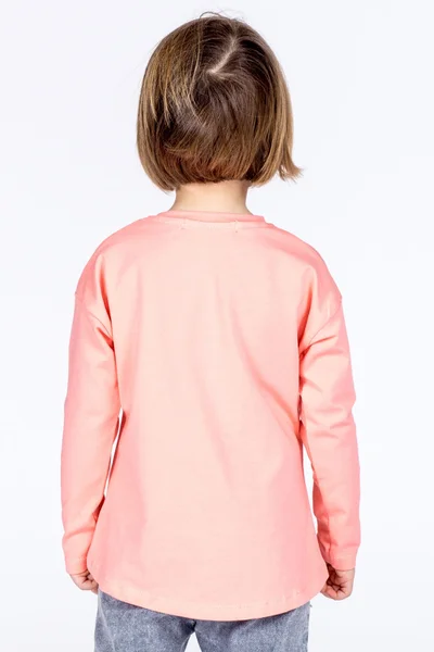Lososové dívčí tričko se smajlíkem FPrice