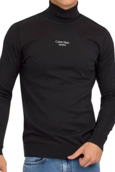 Pánský svetr Calvin Klein Stacked Logo Slim Fit