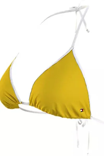 Okrově žlutá dámská trojúhelníková plavková podprsenka Tommy Hilfiger