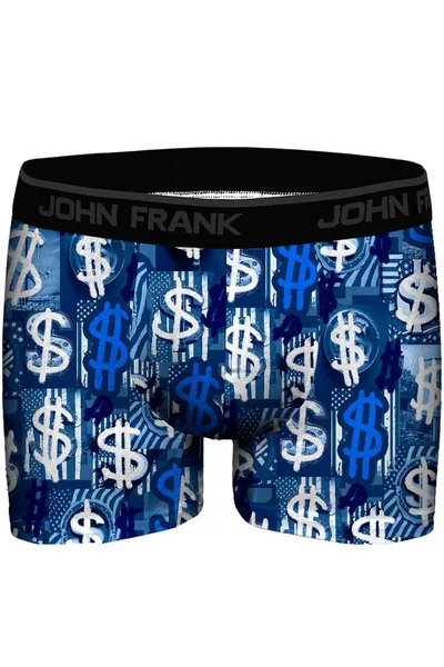 Pohodlný modré pánské boxerky Dollar John Frank