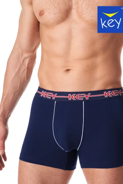 Bavlněné pánské boxerky s příměsí elastanu Key