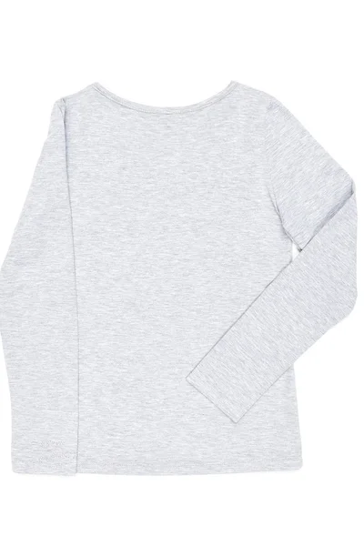 Jednoduché šedé dívčí tričko FPrice