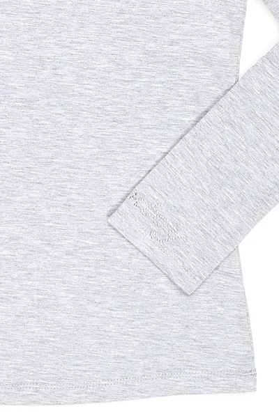 Jednoduché šedé dívčí tričko FPrice