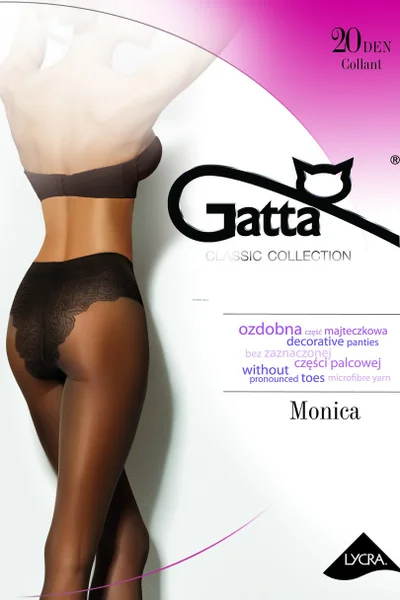 Dámské punčochové kalhoty MONICA - Mikrovlákno MB768 DEN-5 Gatta (barva nero)