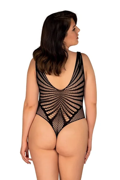 Dámské krásné body V394 teddy XLXXL - Obsessive černá