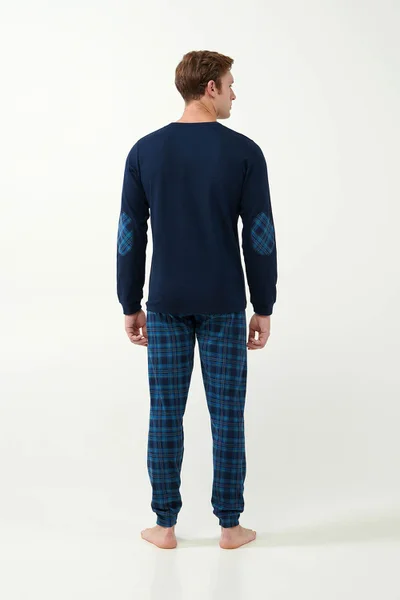 Pánské pyžamo Blue Tartan - Modrý styl a pohodlí