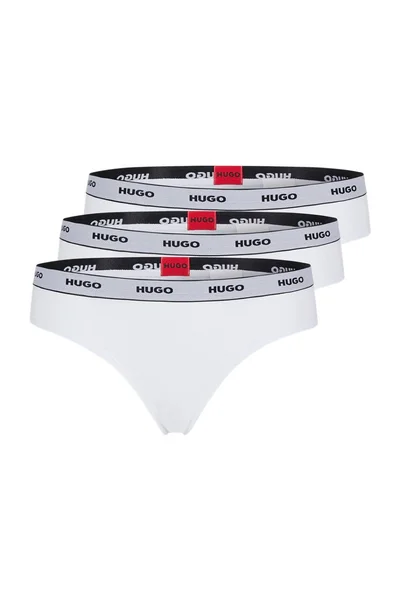 Dámská tanga Triplet Thong Stripe 3 pack QU535 - Hugo Boss