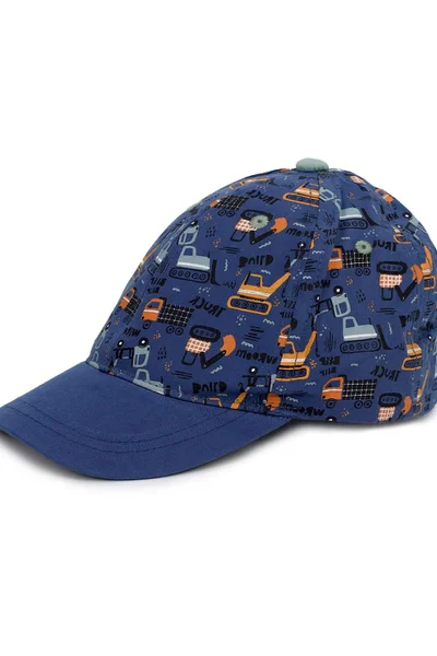 Yoclub Dětská Navy Blue Baseball Čepice pro Chlapce