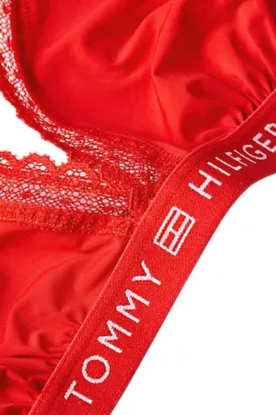 Trojúhelníková dámská červená podprsenka Tommy Hilfiger