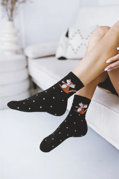 Veselé dámské ponožky s veverkou Milena