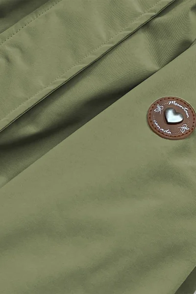 Dámská bunda v khaki barvě s kapucí Z475 CANADA Mountain