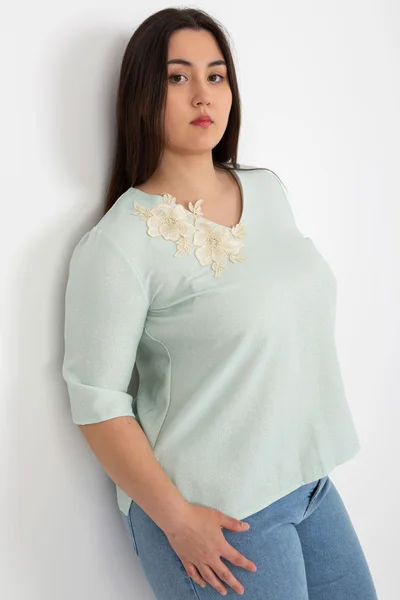 Mint dámské V-neck tričko FPrice