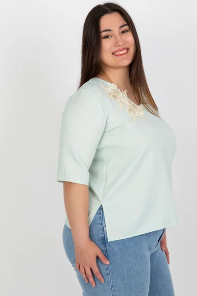 Mint dámské V-neck tričko FPrice