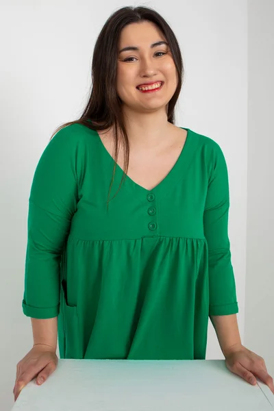 Dámské pohodlné zelené šaty univerzální velikost FPrice