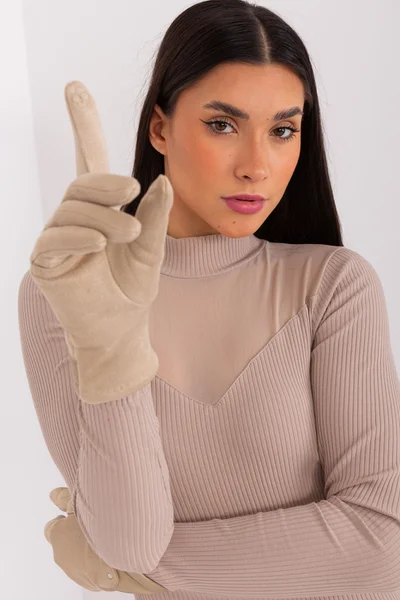 Světle béžové dámské elegantní rukavice FPrice