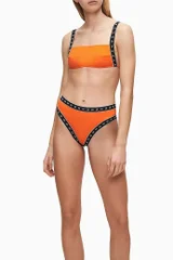 Oranžový vrchní díl plavek KW0KW00887-SCA  Calvin Klein