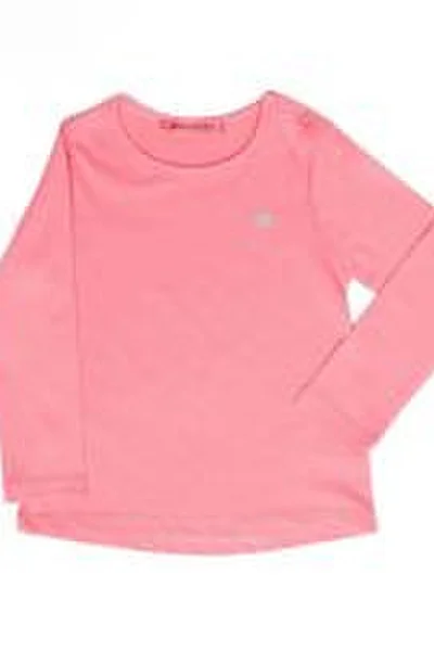 Růžové dívčí tričko s dlouhým rukávem FPrice