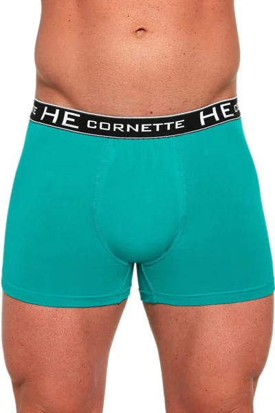 Zelené bavlněné pánské boxerky Cornette