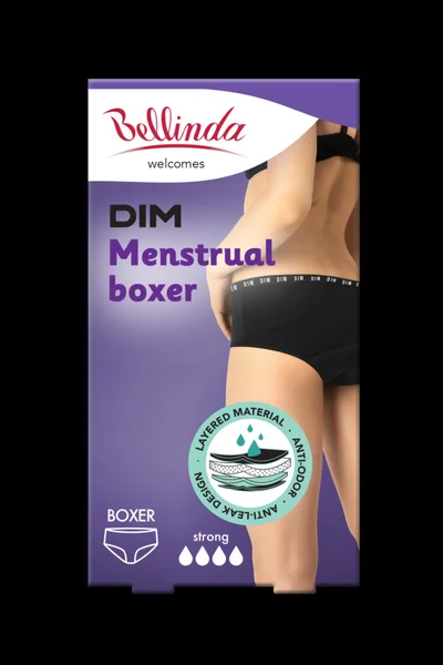 Noční i denní menstruační kalhotky (boxerky) MENSTRUAL BOXER STRONG - Bellinda -