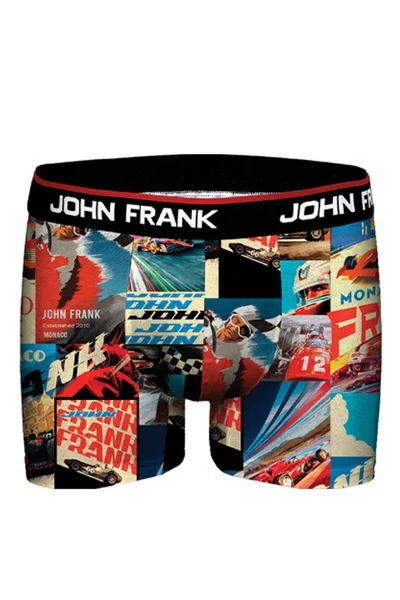 Pestrobarevné pánské pohodlné boxerky John Frank
