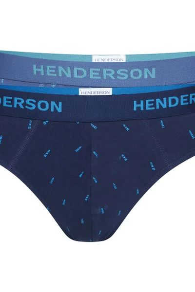 Pánské slipy Henderson Denim-Granat - balení 2 ks