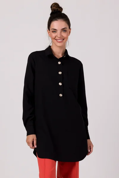 Černá dámská tuniková košile BeWear