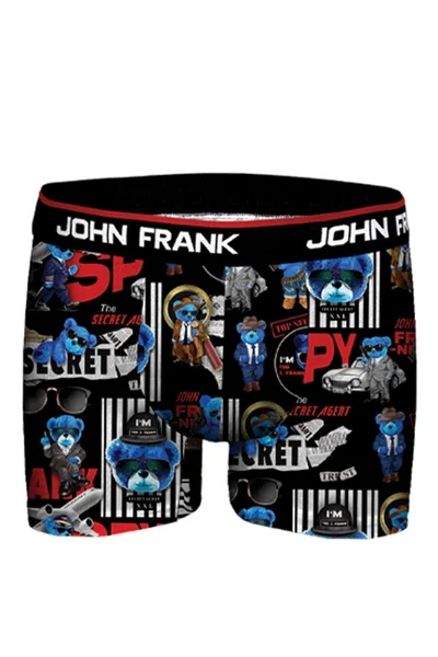 Bavlněné vzorované pánské boxerky John Frank