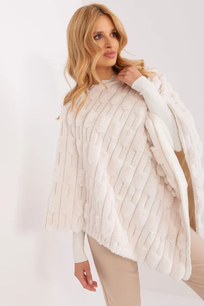 Elegantní Poncho Ecru FPrice