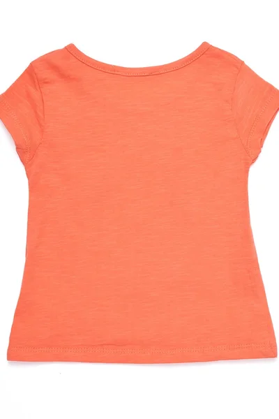 Dámské oranžové tričko s papoušky FPrice