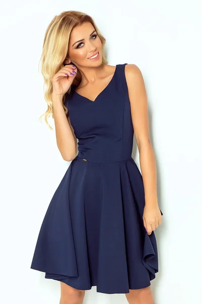 Modré elegantní šaty Numoco 114-7