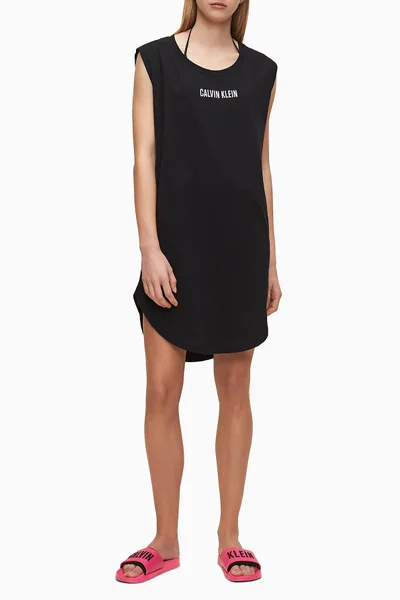 Dámské plážové dámské šaty E458 černá - Calvin Klein