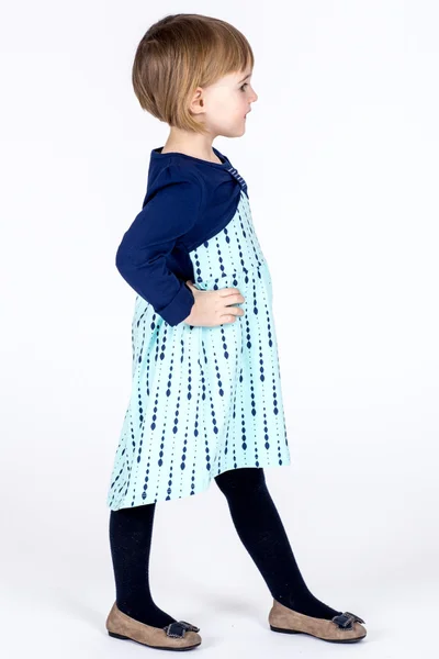 Mátové dívčí šaty s dlouhým rukávem FPrice